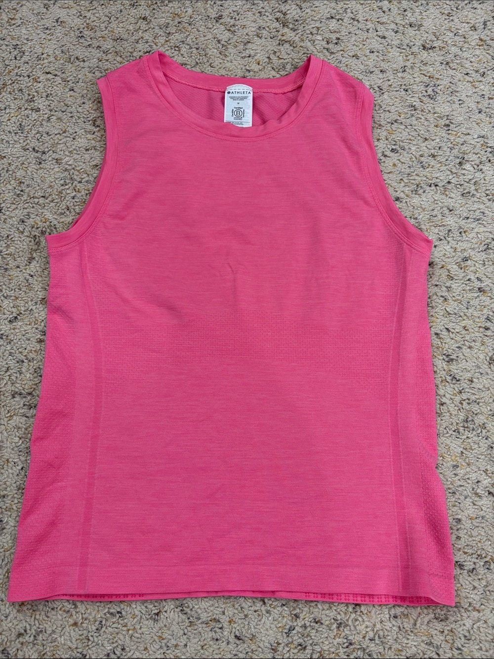 Athleta Bright Pink Sleeveless Performance Top medium